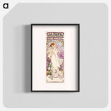 La dame, aux camelias - Alphonse Mucha Poster.