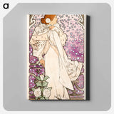 La dame, aux camelias - Alphonse Mucha Canvas.