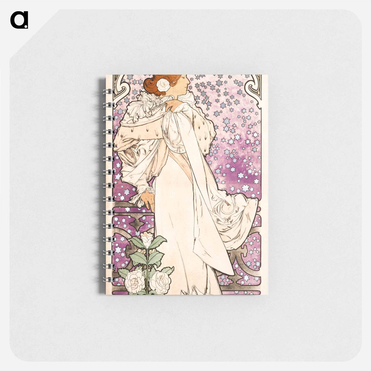 La dame, aux camelias - アルフォンス ミュシャ Memo.