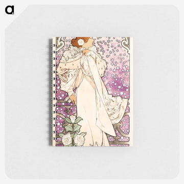 La dame, aux camelias - アルフォンス ミュシャ Memo.