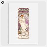 La dame, aux camelias - Alphonse Mucha Poster.