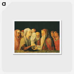 アートポストカード-Presentation at the Temple - アンドレア マンテーニャ Postcard.