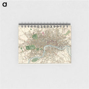 アートメモ帳-Whitbread's new plan of London - アンティーク地図 Memo.