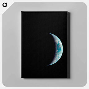 アートパネル-Earth's Sphere Illuminated - アポロ月面着陸 Canvas.