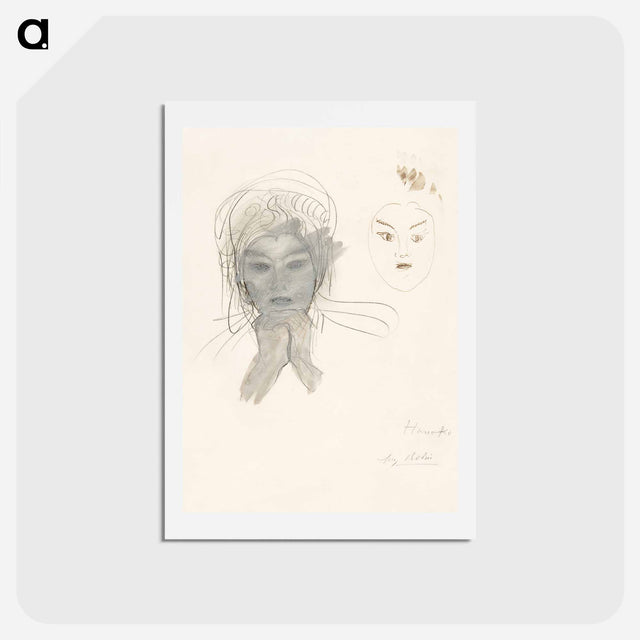 アートポストカード-Hanako - オーギュスト ロダン Postcard.