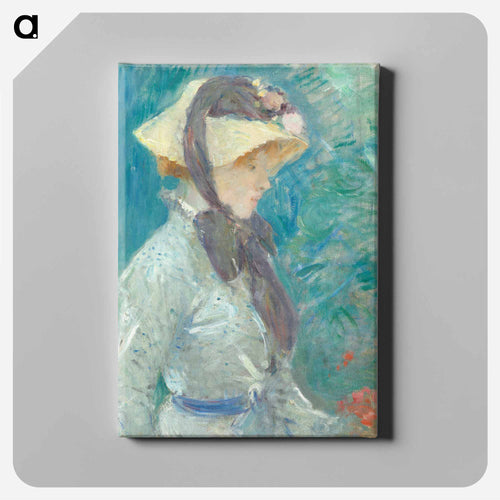 Young Woman with a Straw Hat
 - ベルト モリゾ Canvas.