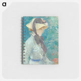 アートメモ帳-Young Woman with a Straw Hat
 - ベルト モリゾ Memo.