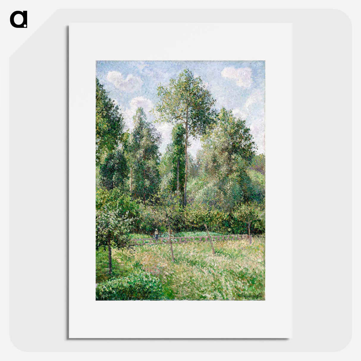 Poplars, Éragny - Camille Pissarro Poster.