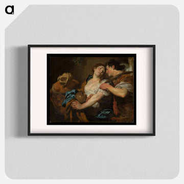 The Temptation of Saint Mary Magdalen - カラヴァッジョ Poster.