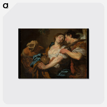 The Temptation of Saint Mary Magdalen - カラヴァッジョ Postcard.
