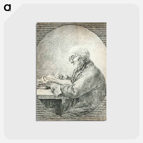 アートポストカード-Adolf Gottlieb Friedrich, Reading - カスパー ダーヴィト フリードリヒ Postcard.
