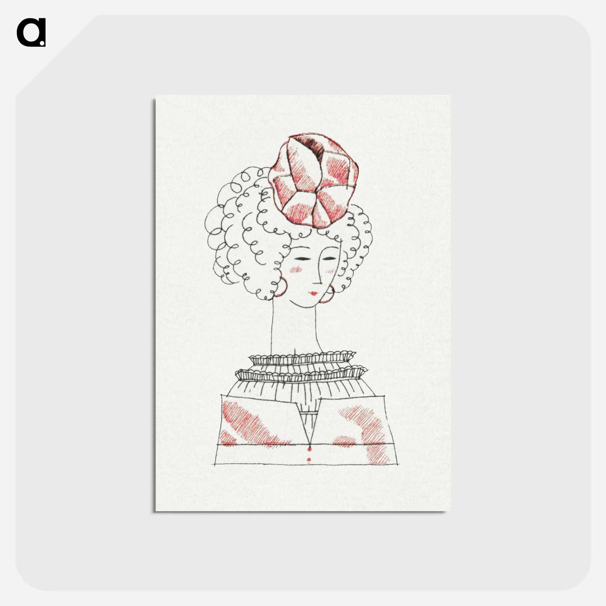 アートポストカード-Les Gorgerettes
 - シャルル マルタン Postcard.