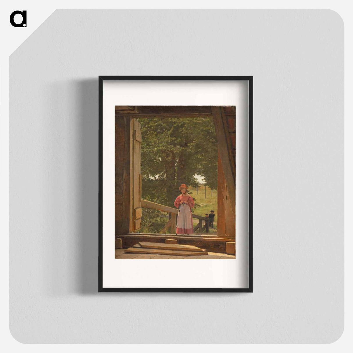 View from the Loft of the Grain Store at the Bakery in the Citadel of Copenhagen - クリステン ケプケ Poster.