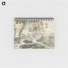 アートメモ帳-Boslandschap met stier
 - コルネリス プロース ファン アムステル Memo.