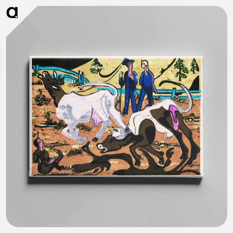 アートパネル-Cows in Spring
 - デトロイト美術館 Canvas.