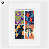 Vintage art deco & art nouveau pattern, plate no. 7. - E.A.セギー Poster.