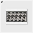 アートポストカード-Turning Raccoon
 - エドワード マイブリッジ Postcard.
