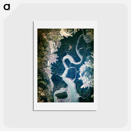 アートポストカード-Earth Observation from the International Space Station
 - 上空からの地球 Postcard.