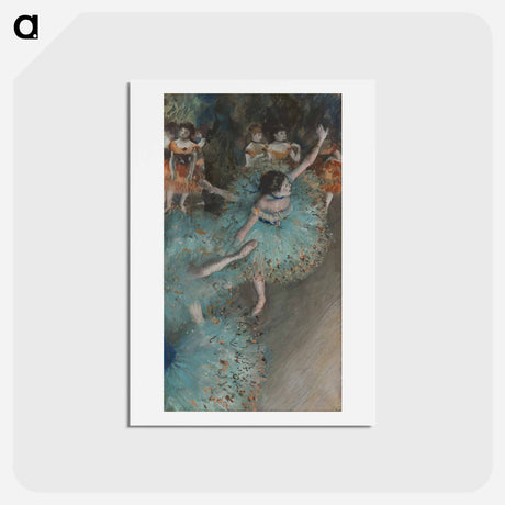 アートポストカード-Swaying Dancer - エドガー ドガ Postcard.