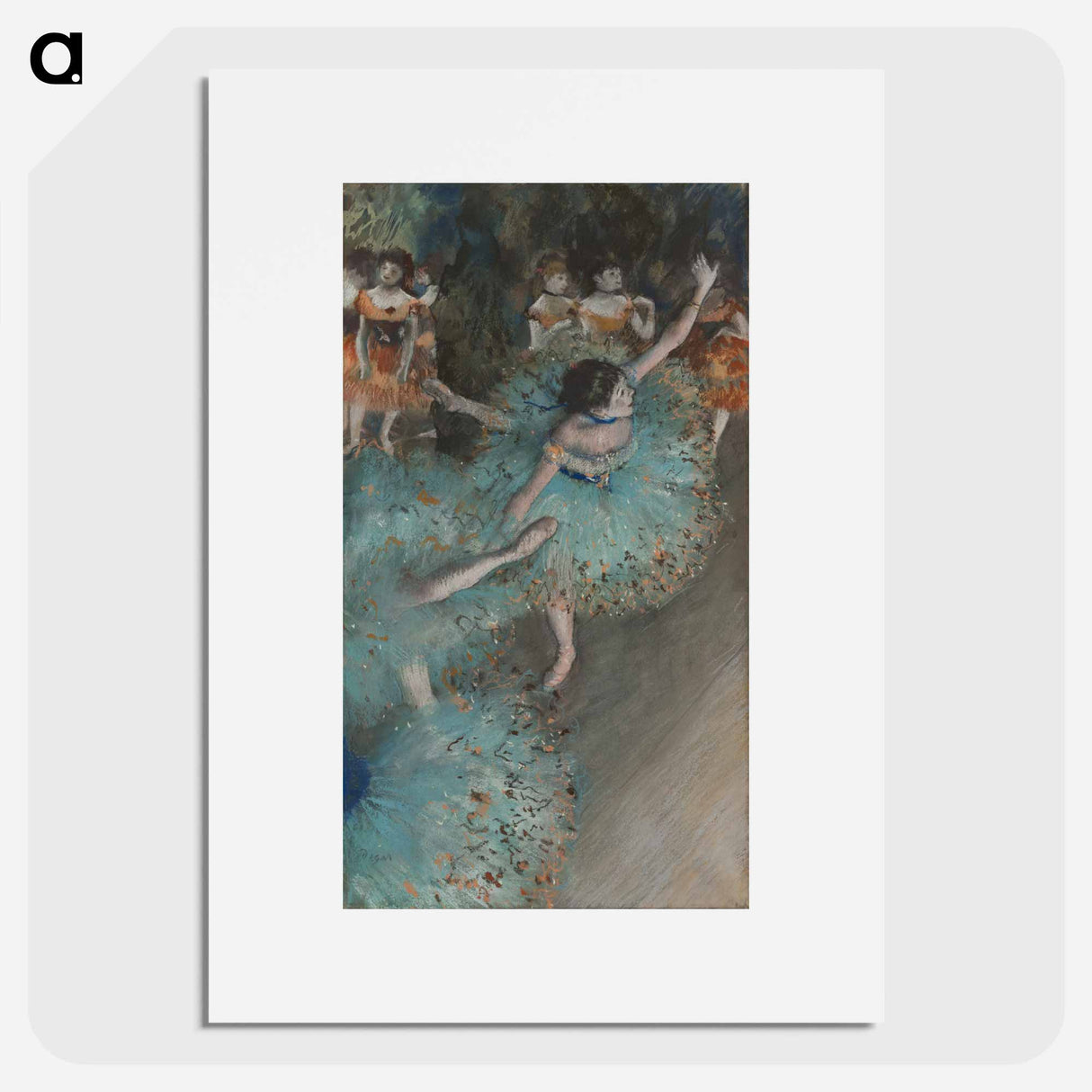 Swaying Dancer - エドガー ドガ Poster.