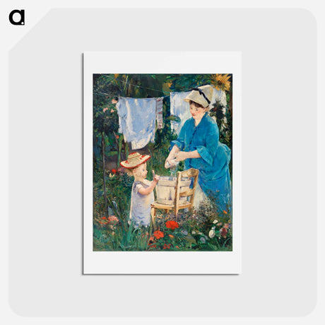 アートポストカード-Laundry - エドゥアール マネ Postcard.