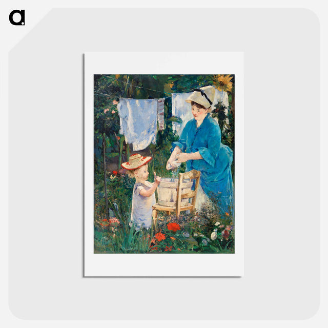 アートポストカード-Laundry - エドゥアール マネ Postcard.