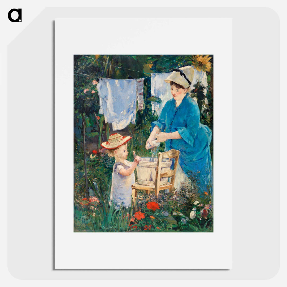 Laundry - Edouard Manet Poster.