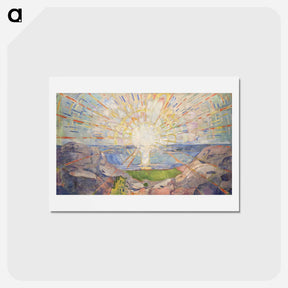 アートポストカード-The Sun - エドヴァルド ムンク Postcard.