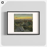 View of Wilders Plads at Christianshavn.Evening - エドヴァルド ウェイ Poster.