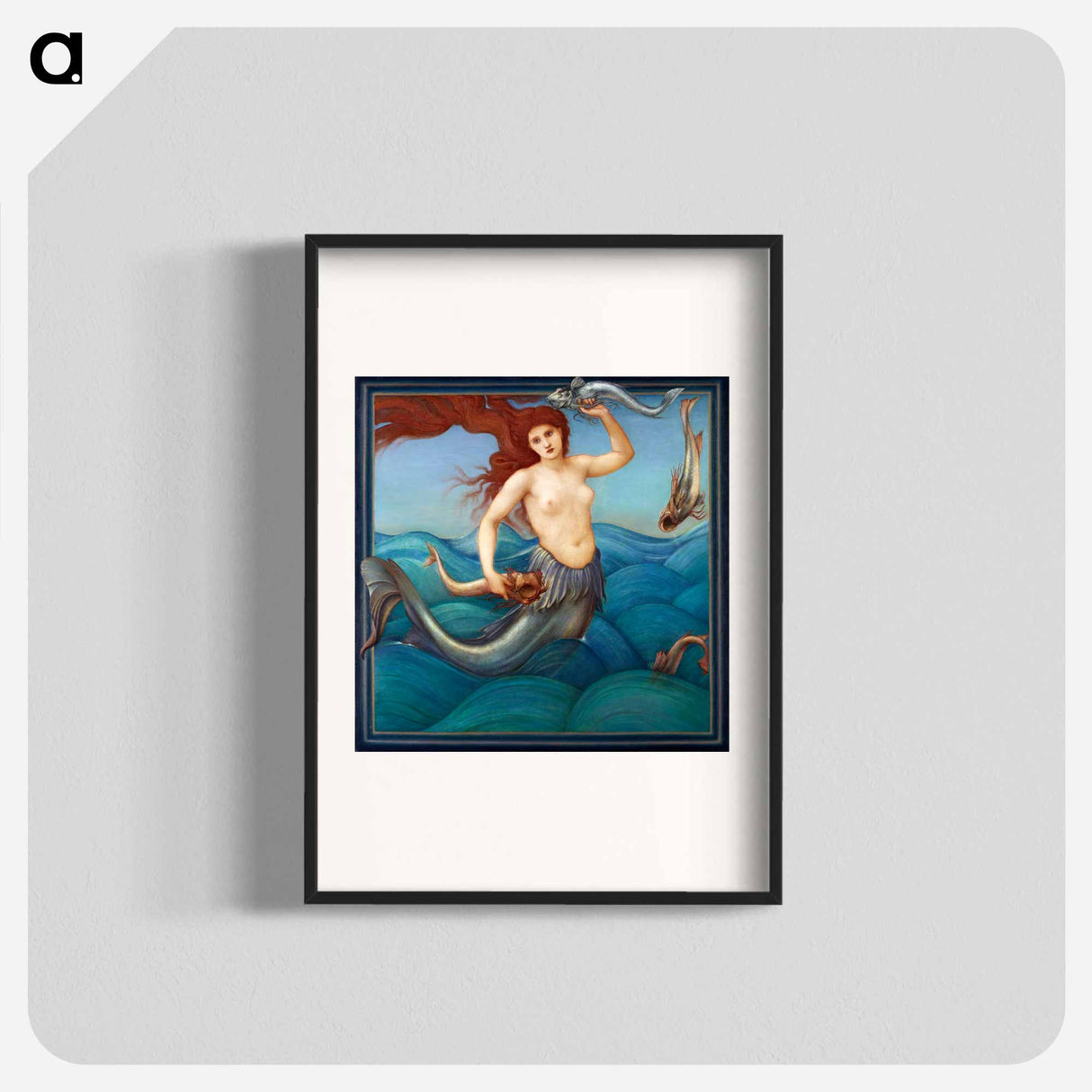 A Sea-Nymph - エドワード バーン ジョーンズ Poster.