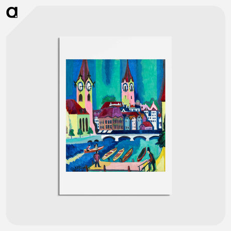 アートポストカード-Zurich - エルンスト ルートヴィヒ キルヒナー Postcard.