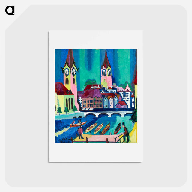 アートポストカード-Zurich - エルンスト ルートヴィヒ キルヒナー Postcard.