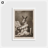 アートポストカード-And so was his grandfather - フランシスコ デ ゴヤ Postcard.