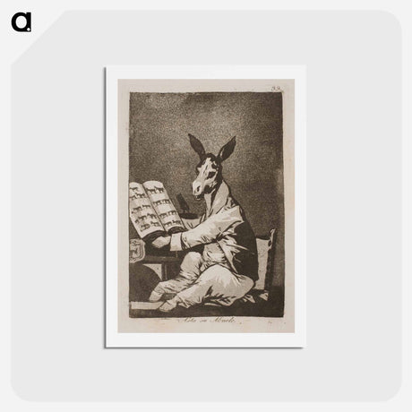 アートポストカード-And so was his grandfather - フランシスコ デ ゴヤ Postcard.