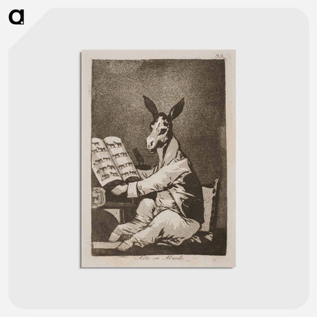 アートポストカード-And so was his grandfather - フランシスコ デ ゴヤ Postcard.