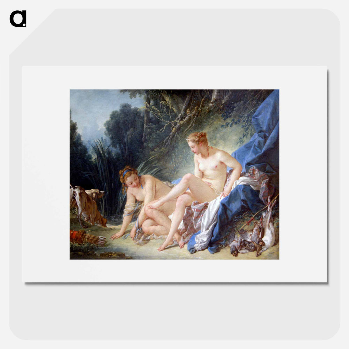 Diana leaving her Bath - Francois Boucher Poster.