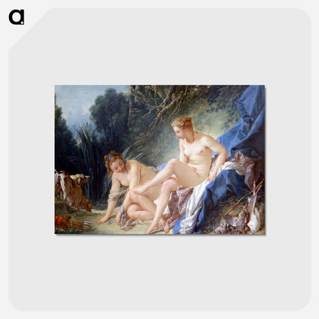 アートポストカード-Diana leaving her Bath - フランソワ ブーシェ Postcard.