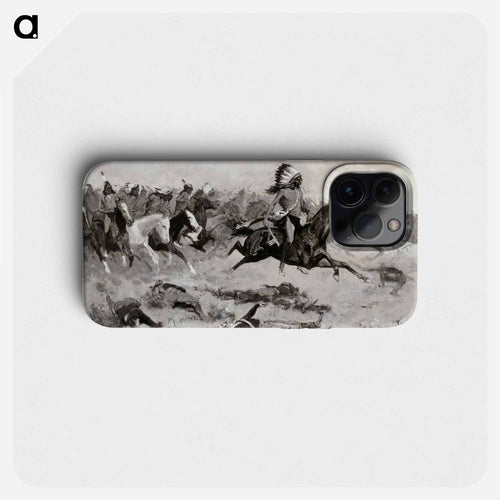 Rushing Red Lodges Passed through the Line
 - フレデリック レミントン Phone Case.