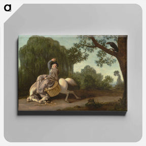 アートパネル-The Farmer's Wife and the Raven
 - ジョージ スタッブス Canvas.