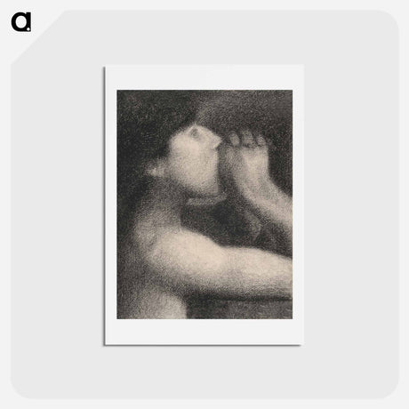 アートポストカード-Georges Seurat Echo, Bathers at Asnières - ジョルジュ スーラ Postcard.