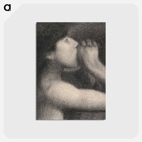 アートポストカード-Georges Seurat Echo, Bathers at Asnières - ジョルジュ スーラ Postcard.