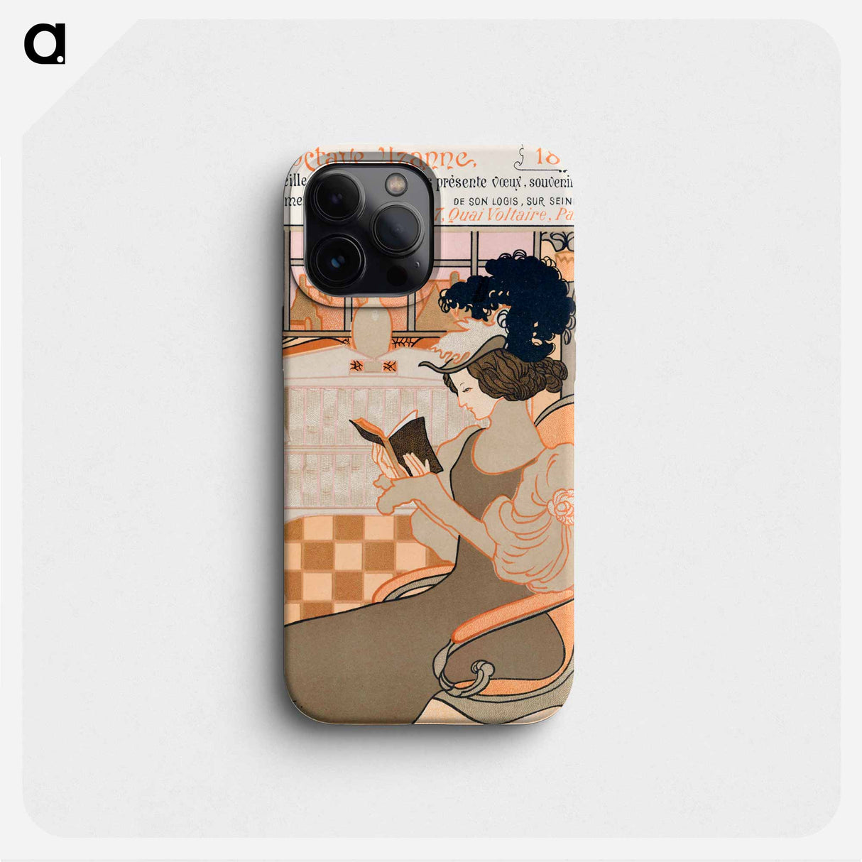 Nieuwjaarswens van Octave Uzanne voor het jaar 1897 - ジョルジュ ド フィール Phone Case.