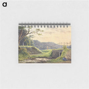 アートメモ帳-Landschap met brug
 - ジョージアス ヤコブス ヨハネス ファン オス Memo.