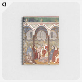 アートメモ帳-St. Francis Preaching a Sermon to Pope Honorius III - ジョット ディ ボンドーネ Memo.
