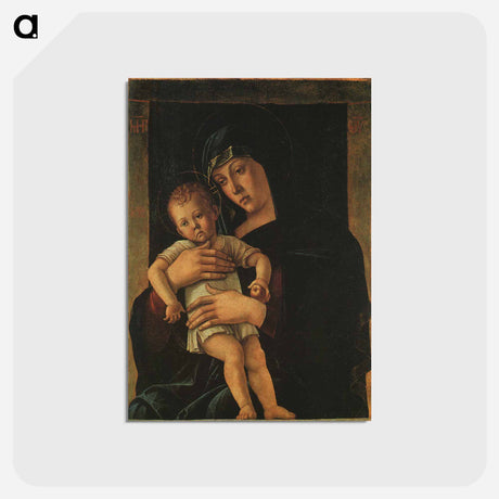 アートポストカード-Greek Madonna - ジョヴァンニ ベッリーニ Postcard.