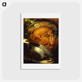 アートポストカード-The Cook - ジュゼッペ アルチンボルド Postcard.
