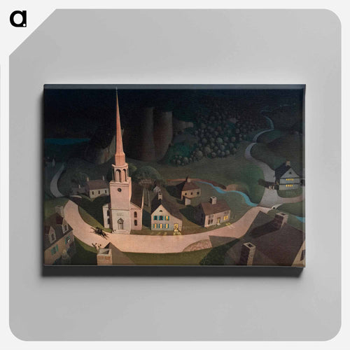 Midnight Ride of Paul Revere - グラント ウッド Canvas.