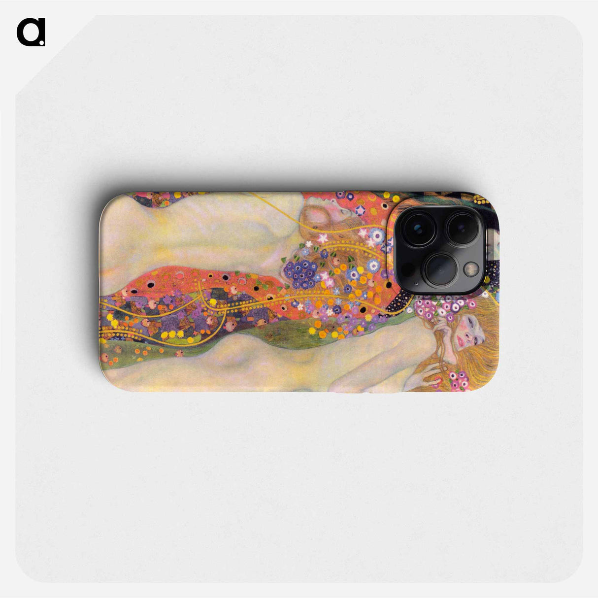 Gustav Klimt's Water Serpents II - グスタフ クリムト Phone Case.