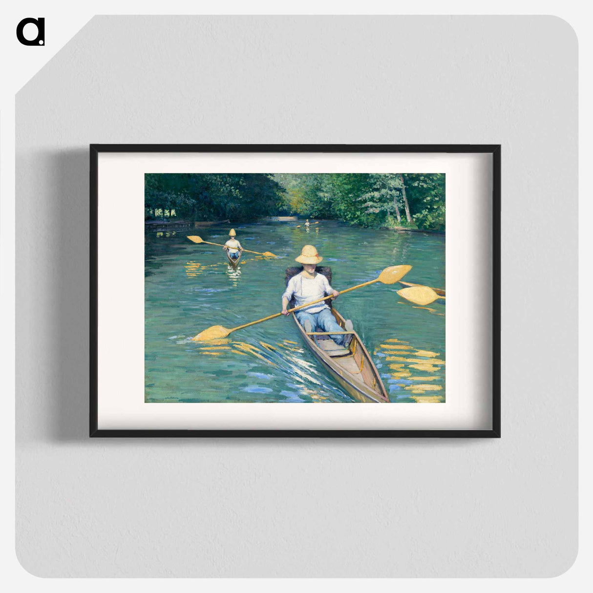 Skiffs - Gustave Caillebotte Poster.