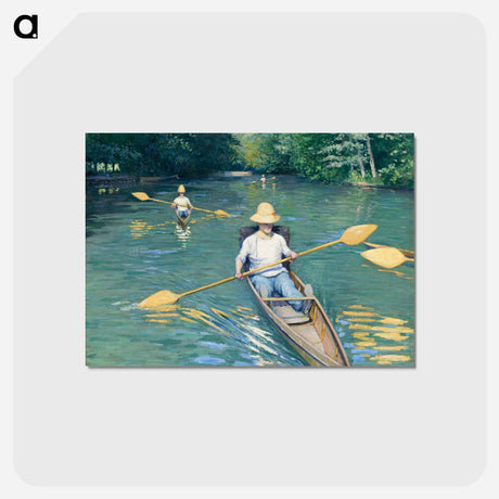 アートポストカード-Skiffs - ギュスターヴ カイユボット Postcard.